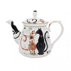 Cat Couple Teapot - Large