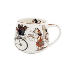 Cat Couple Mug with Bike #3