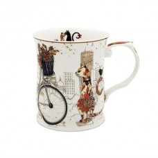 Cat Couple Mug with Bike